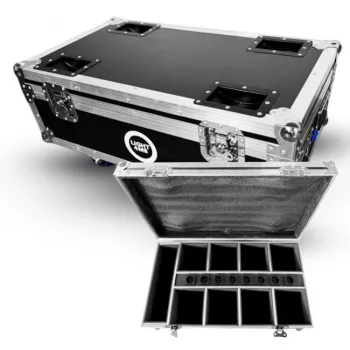 LIGHT4ME ACCU PAR 6x10W CASE 8IN1 Flight Case z 8x oprawami LED PAR