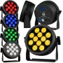 LIGHT4ME CREE ALU PENTA PAR 12 LED Par Light - RGBWA, 144W, DMX, Czarny