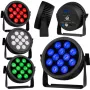 LIGHT4ME CREE ALU QUAD PAR 12 Par Light - 12x10W RGBW LED, DMX512, Czarny