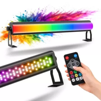 LIGHT4ME FROST BAR 72x3W RGB LED Wash Bar z kontrolą DMX, kąt wiązki 25°, obudowa aluminiowa, czarny