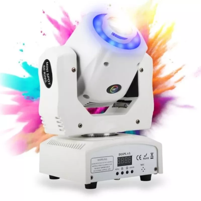 LIGHT4ME MINI SPOT 60 RING WH Moving Head Spot
