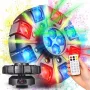 LIGHT4ME OCTOS Ruchome światło wieloelektowe z diodami RGBW, laserem czerwonym/zielonym i stroboskopem