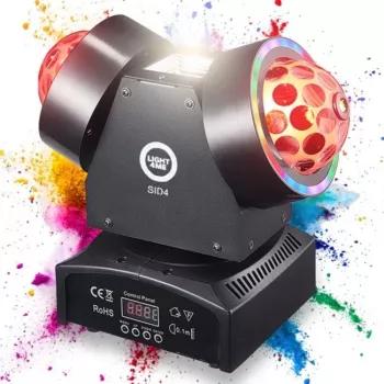 LIGHT4ME SID4 4-in-1 Moving Multi-Effect Light with Beam, Wash, Red/Green Laser and Strobe