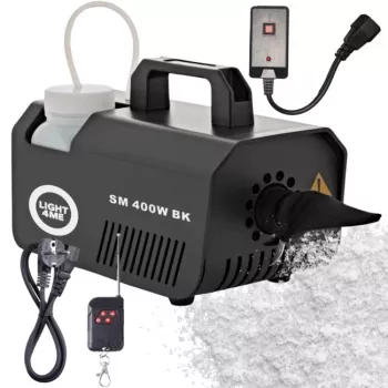 LIGHT4ME SM 400W BK Snow Machine - 1L Tank, Wired Remote, Black