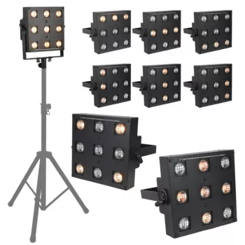 LIGHT4ME SUN PANEL Halogen Blinder 4x100W PAR36 DMX