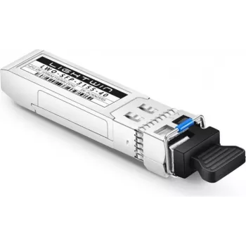 Lightwin 1.25 Gbit SFP BiDi Transceiver, 1310nm TX/1550nm RX, 40km, DDM, LC Simplex, Singlemode, DFB (LWO-SFP-3155-40)