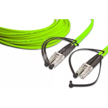 Lightwin LDP-50 LC-LC 5.0 OM5 światłowodowy kabel krosowy, 5m, żółty, duplex, 50/125µm, LSZH
