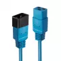 Lindy 3m niebieski przedłużacz zasilania IEC C14 do C13