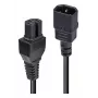 LINDY Kabel zasilający 3 m C14 na C15, IEC C14 męski na IEC C15 żeński, 10 A 250 V, H05VV-F, czarny