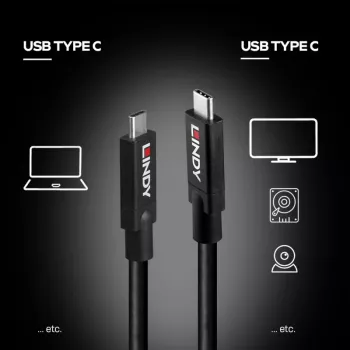 LINDY USB 3.0 Cable Type A - Type B, 0.5m, Anthracite, Triple Shielded