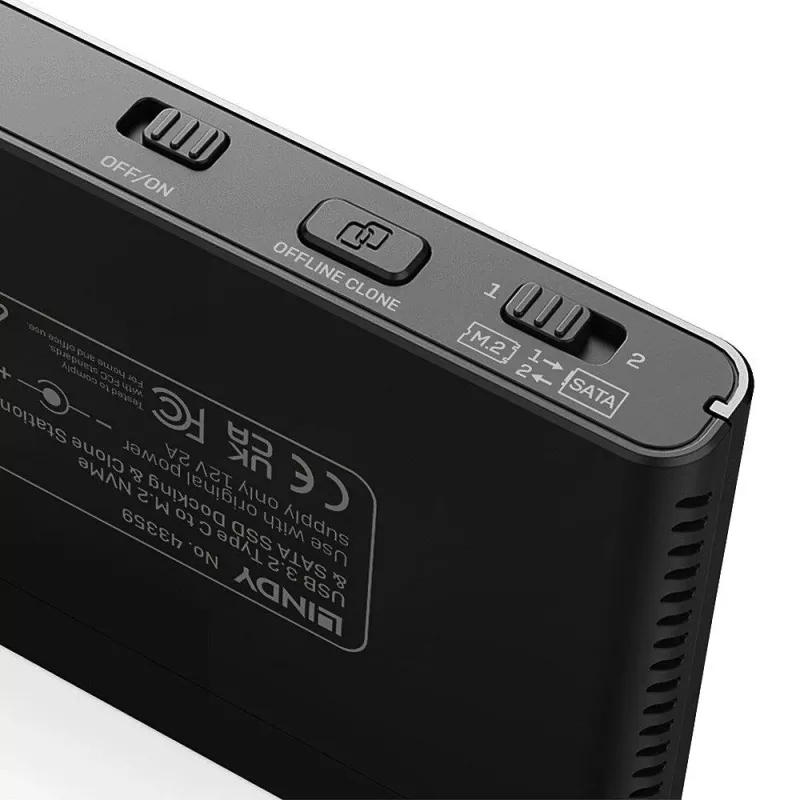 LINDY USB 3.2 Gen 2x2 Type-C do M.2 NVMe SSD Obudowa - 20 Gbps, Aluminium