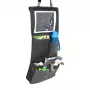 LittleLife Car Seat Organiser L16080 - Trwały poliester z 8 kieszeniami i uchwytem na tablet