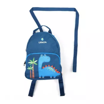 LittleLife Plecak dla Malucha Dinozaur – 2 litry, Regulowane Piankowe Szelki, Uprząż Bezpieczeństwa (L17190)
