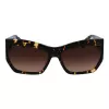 Okulary przeciwsłoneczne LIU JO LJ785S dla kobiet, oprawka Havana acetat, kwadratowa, soczewki brązowe gradientowe 61mm
