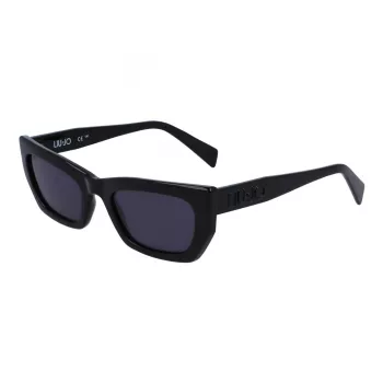 LIU JO LJ790S5221001 Okulary przeciwsłoneczne damskie Butterfly Czarny Szary Gradient 52mm