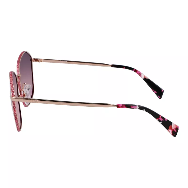 Okulary przeciwsłoneczne LIU JO damskie Butterfly Cat Eye Havana Brown Gradient UV400