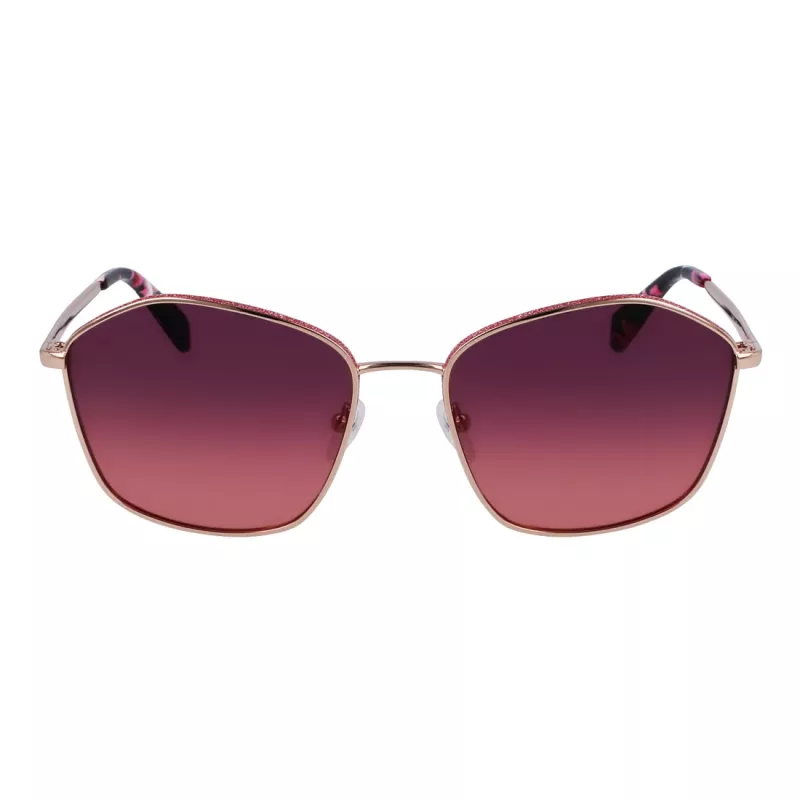 Okulary przeciwsłoneczne LIU JO damskie Butterfly Cat Eye Havana Brown Gradient UV400