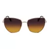 LIU JO Damskie okulary przeciwsłoneczne Butterfly LJ159S5816716 - Oprawka z acetatu w kolorze Havana Brown z brązowymi gradientowymi soczewkami poliwęglanowymi, szerokość soczewki 58 mm, 100% ochrona UV400