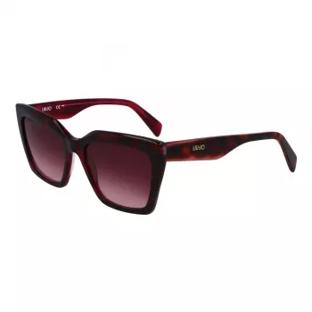 LIU JO Damskie Okulary Przeciwsłoneczne Motylkowe LJ795S5418261 Havana Brązowy Gradient UV400
