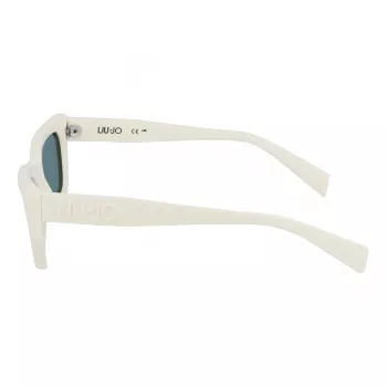 Okulary przeciwsłoneczne LIU JO Cat Eye dla kobiet LJ790S 5221101 Czarny acetat Soczewki gradientowe szare 52mm