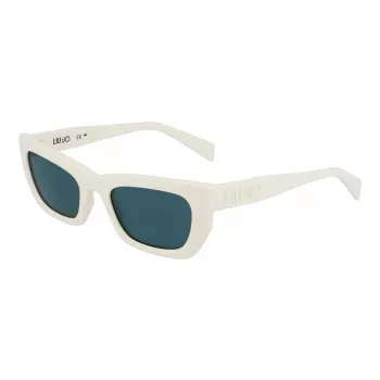 Okulary przeciwsłoneczne LIU JO Cat Eye dla kobiet LJ790S 5221101 Czarny acetat Soczewki gradientowe szare 52mm