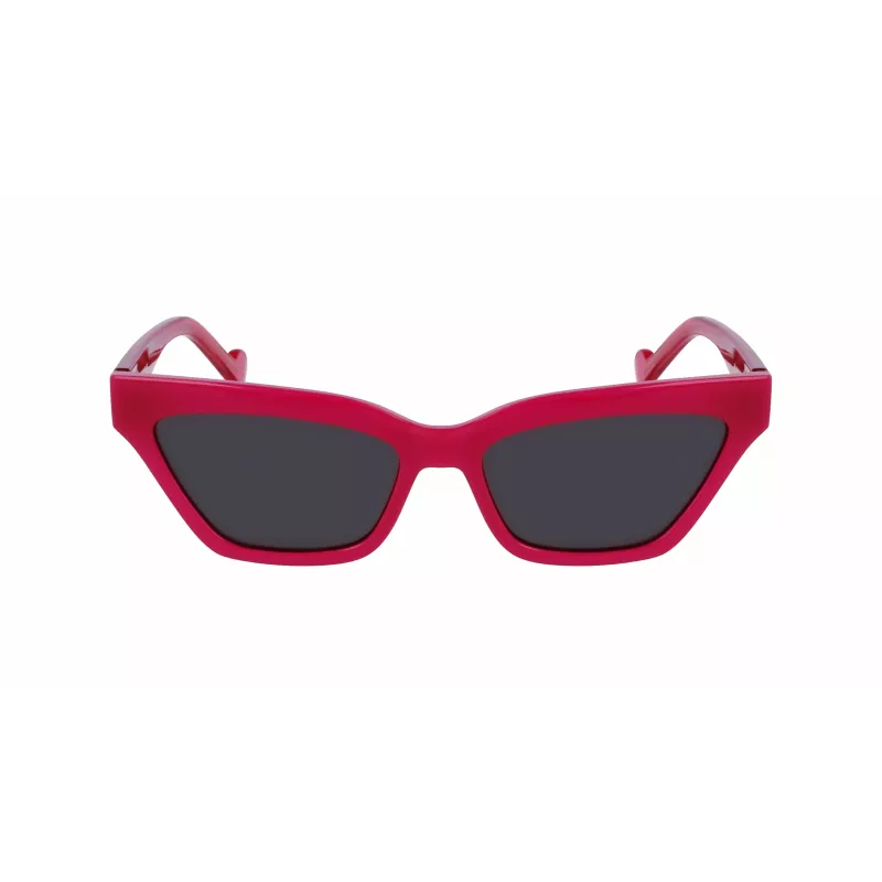 LIU JO Damskie LJ781S-525 Okulary przeciwsłoneczne Motylkowe Havana Acetat Brązowe Gradientowe Soczewki 55mm