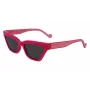 LIU JO Damskie LJ781S-525 Okulary przeciwsłoneczne Motylkowe Havana Acetat Brązowe Gradientowe Soczewki 55mm