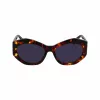 Okulary przeciwsłoneczne LIU JO LJ786S-244 damskie, kwadratowe, oprawka havana, soczewki brązowe gradientowe, 54mm