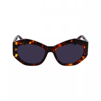 Okulary przeciwsłoneczne LIU JO LJ786S-244 damskie, kwadratowe, oprawka havana, soczewki brązowe gradientowe, 54mm