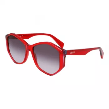 Okulary przeciwsłoneczne LIU JO damskie LJ797S5715623 Butterfly Cat-Eye Havana Brązowy Gradient 57mm