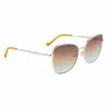 Okulary przeciwsłoneczne LIU JO damskie 46591-717 Havana Acetate Square Frame Brown Gradient Lens 55/17/140 mm