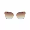 Okulary przeciwsłoneczne LIU JO damskie 46591-717 Havana Acetate Square Frame Brown Gradient Lens 55/17/140 mm