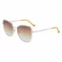 Okulary przeciwsłoneczne LIU JO damskie 46591-717 Havana Acetate Square Frame Brown Gradient Lens 55/17/140 mm