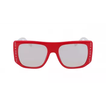 Okulary przeciwsłoneczne LIU JO damskie LJ731S-525 Havana Acetate Butterfly Frame Brązowe soczewki gradientowe 55mm