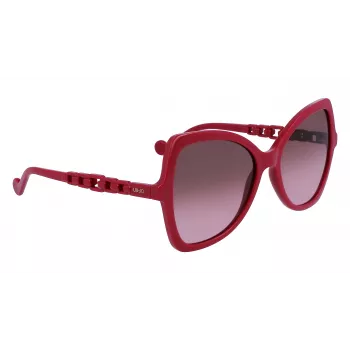 Okulary przeciwsłoneczne LIU JO damskie LJ774S-603 Havana Acetate Butterfly Brown Gradient UV400 57mm