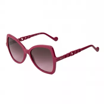 Okulary przeciwsłoneczne LIU JO damskie LJ774S-603 Havana Acetate Butterfly Brown Gradient UV400 57mm