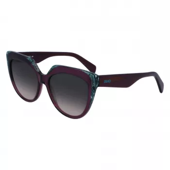Okulary przeciwsłoneczne LIU JO damskie LJ783S-513 Havana Brown Butterfly Acetate 55mm