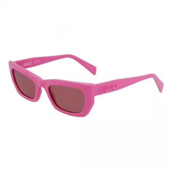 Okulary przeciwsłoneczne LIU JO dla kobiet LJ790S5221610 - czarna oprawka, szare szkła, 52 mm