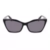 Okulary przeciwsłoneczne LIU JO damskie LJ796S-001 Oprawka motyl/kocie oko z acetatu, szare soczewki 58mm