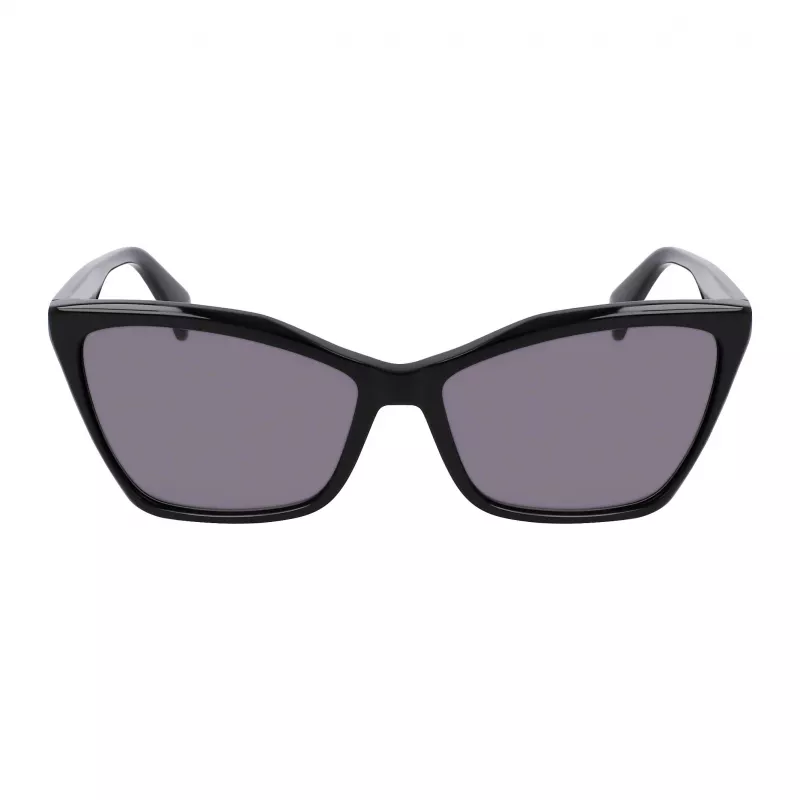 Okulary przeciwsłoneczne LIU JO damskie LJ796S-001 Oprawka motyl/kocie oko z acetatu, szare soczewki 58mm