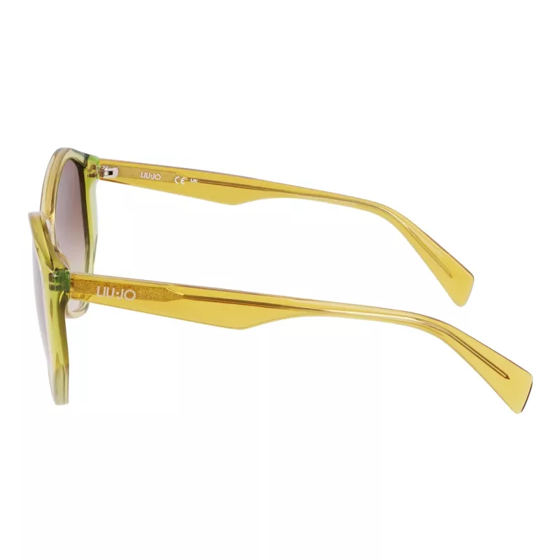 Okulary przeciwsłoneczne LIU JO damskie LJ797S5715707 Havana oprawka geometryczna brązowe soczewki gradientowe 57mm