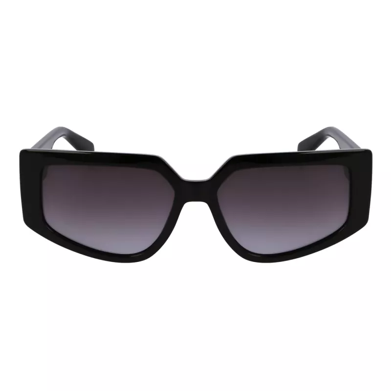 Okulary przeciwsłoneczne LIU JO damskie LJ801S5515001 Czarny/Szary Motylkowate Oversize