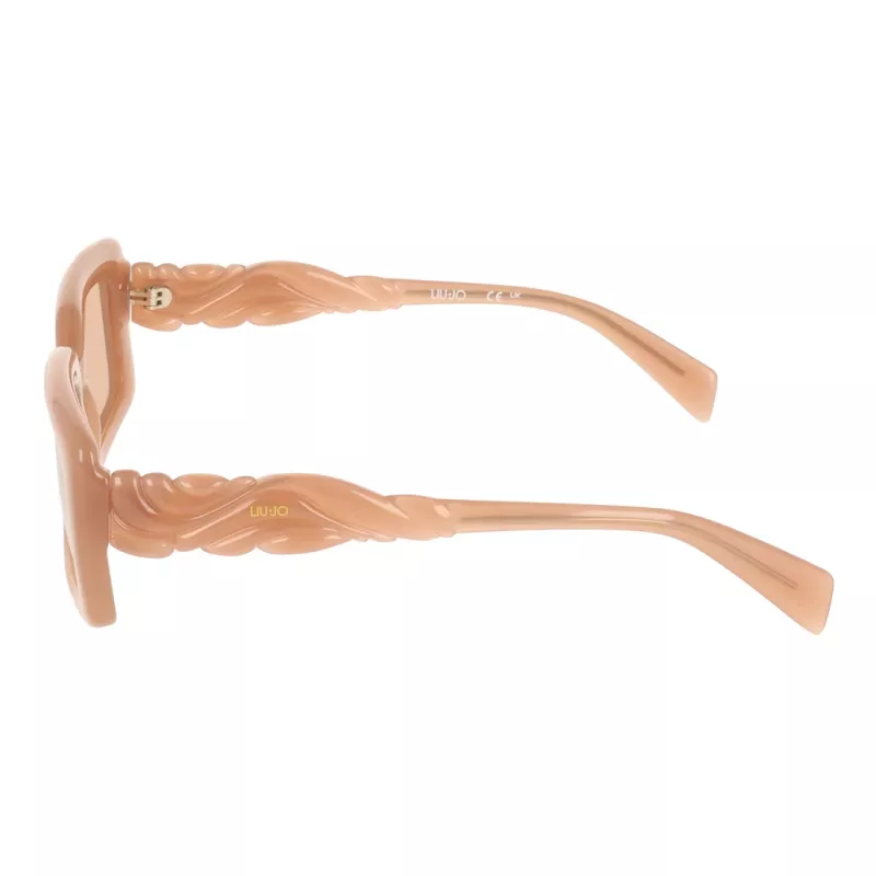 Okulary przeciwsłoneczne LIU JO damskie LJ806S5221216 - Prostokątna oprawka acetatowa z ochroną UV400