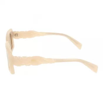 Okulary przeciwsłoneczne LIU JO damskie LJ806S5221272 - geometryczna oprawka acetatowa, ochrona UV400, 52 mm