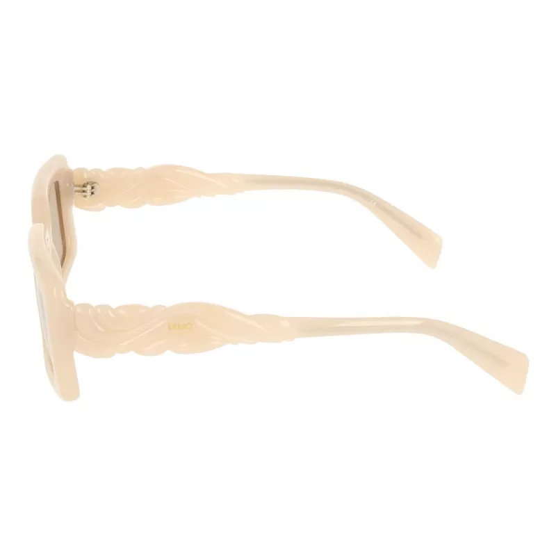 Okulary przeciwsłoneczne LIU JO damskie LJ806S5221272 - geometryczna oprawka acetatowa, ochrona UV400, 52 mm