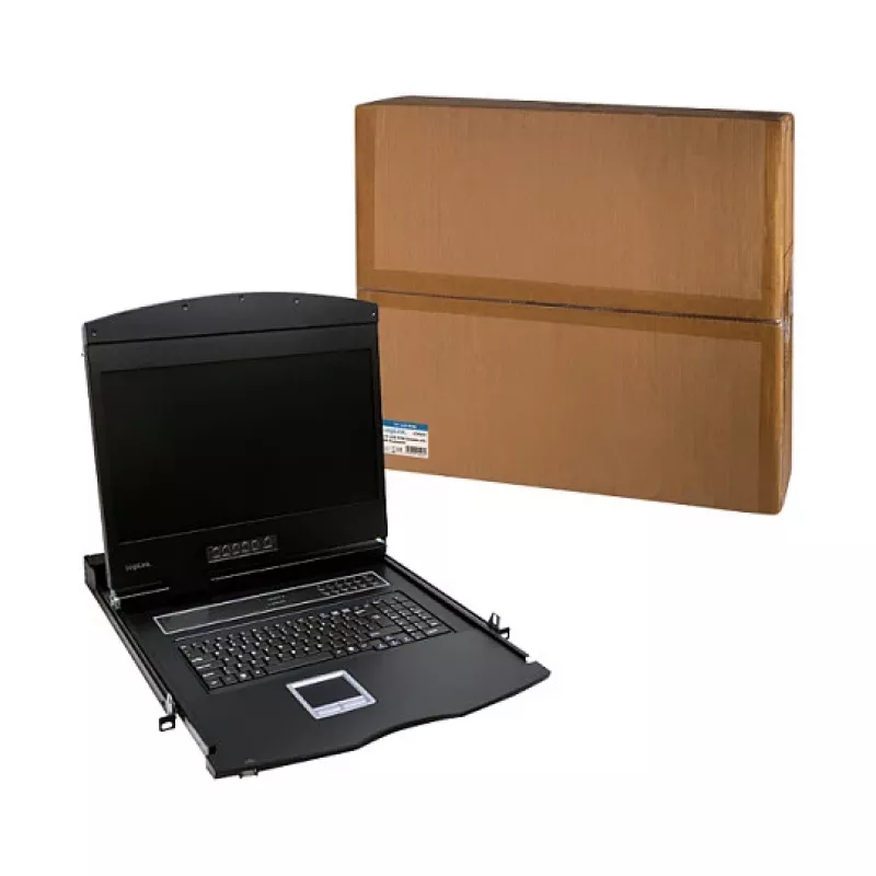 LOGILINK 19 calowy LCD KVM Console z VGA, układ klawiatury US (LC902US)