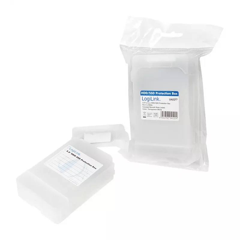 LogiLink 2.5 inch HDD Protection Box for 2 HDD/SSD, White