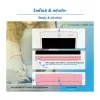 LogiLink LCD Tablica do pisania 8,5 cala, wielokolorowa, różowa AA0180
