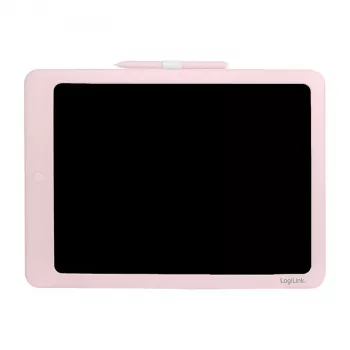 LogiLink AA0182 LCD Writing Tablet, 14 Inch, Pink, Multi-Colour Reusable Doodle Board