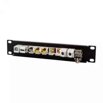 LogiLink ACT108 10-portowy panel krosowy keystone, szafa rack 10 cali, 1U, czarny